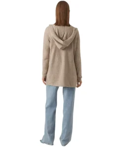 Vero Moda Cardigan Oversize Doffy in Braun mit Kapuze