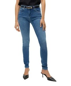 Vero Moda Damen Jeans Slim Fit LUX in blue Indigo