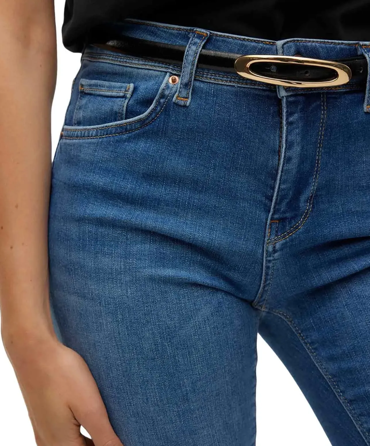 Vero Moda Damen Jeans Slim Fit LUX in blue Indigo