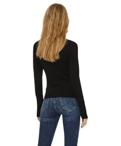 Vero Moda Damen Pullover mit Rollkragen Glory in Schwarz