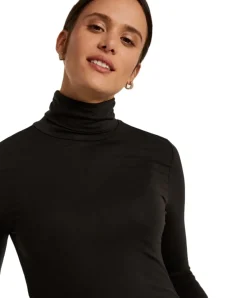 Vero Moda Damen Rollkragenpullover AVA in Schwarz