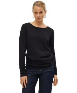 Vero Moda Damen Strukturpullover Care in Schwarz