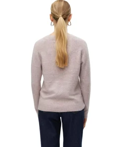 Vero Moda Doffy - Rosa Strickpullover mit Rundhals