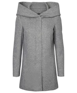 Vero Moda Dona - Kurzmantel in grau melierter Optik