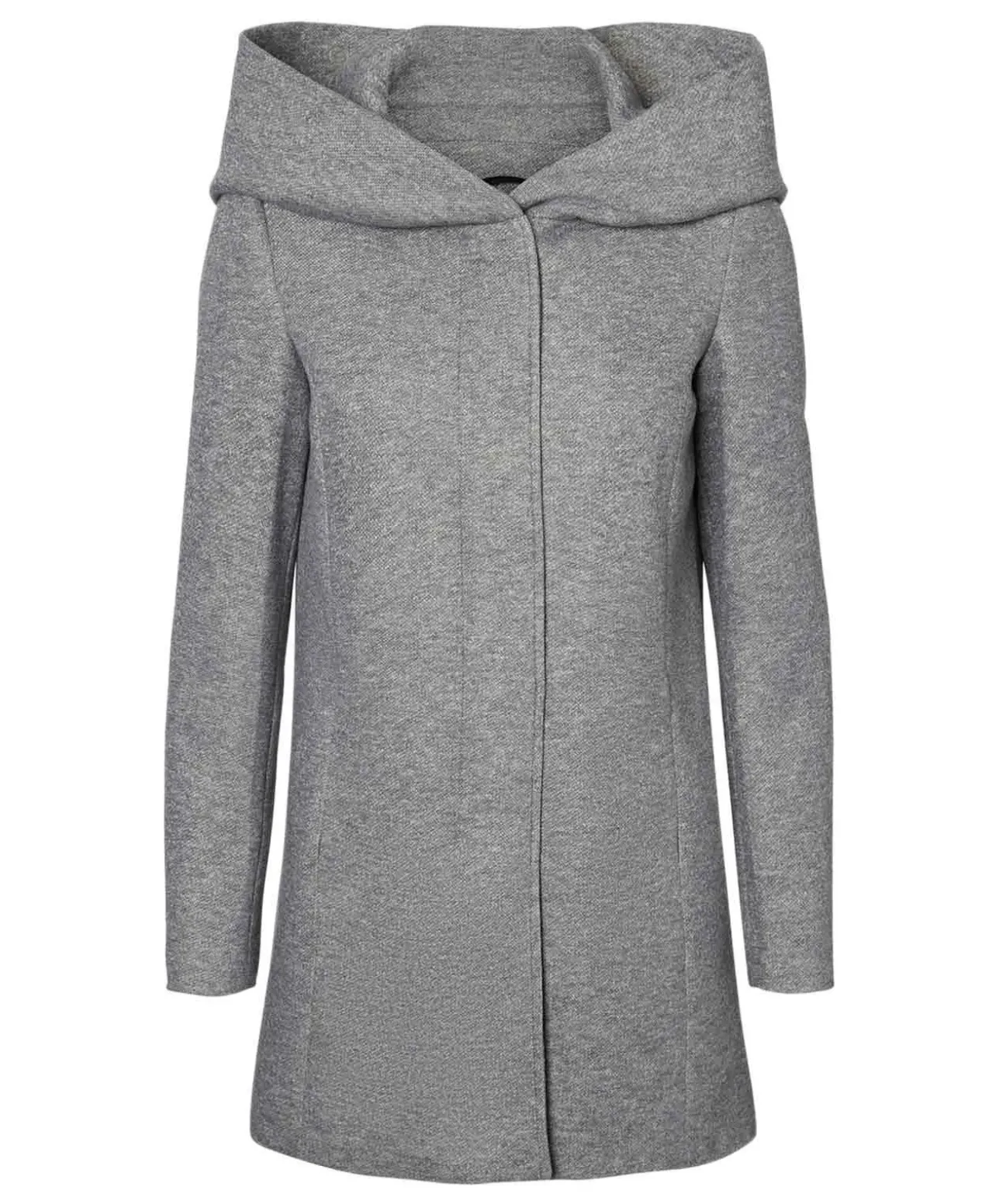Vero Moda Dona - Kurzmantel in grau melierter Optik