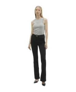 Vero Moda Flash Jeans Flared in Schwarz
