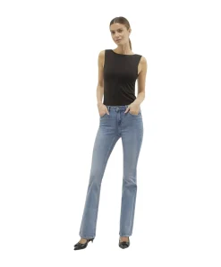 Vero Moda Flash Jeans Flared in Hellblau