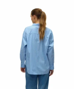 Vero Moda Hemdbluse Parina mit Stilfaktor in Blau