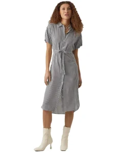 Vero Moda Hemdkleid Bumby mit Gürtel in der Taille