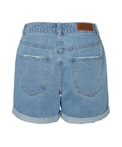 Vero Moda High Waisted Jeansshorts Ninetten in Hellblau