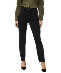 Vero Moda Jeans Mom Brenda in Schwarz mit Bio-Baumwolle