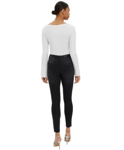 Vero Moda Jeans Skinny fit Tanya in schwarzem Used