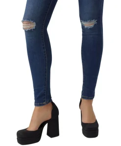 Vero Moda Jeans Skinny Sophia mit High Waist in Used-Look