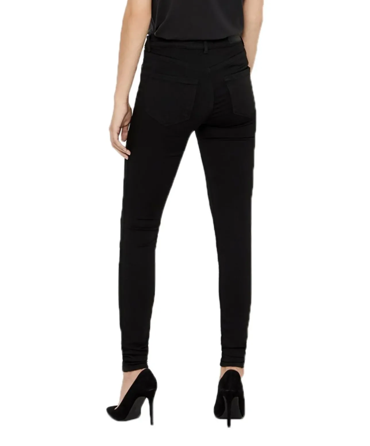 Vero Moda Jeans Slim Fit Lux in tiefschwarzem Denim