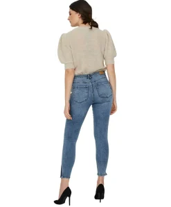 Vero Moda Jeans Slim Fit Tilde in hellblau mit Ankle Zip