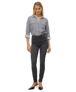 Vero Moda Jeans Tanya in Dunkelgrau mit Skinny fit