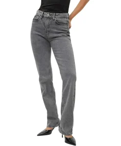 Vero Moda Jeans Tessa in Grau mit Straight Fit
