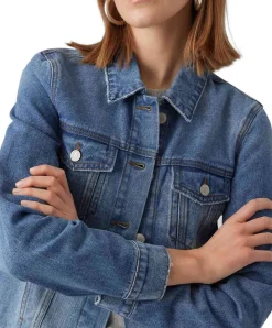 Vero Moda Jeansjacke Orica in mittelblauer Waschung