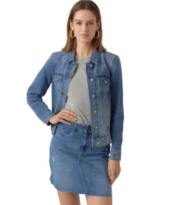 Vero Moda Jeansjacke Orica in mittelblauer Waschung