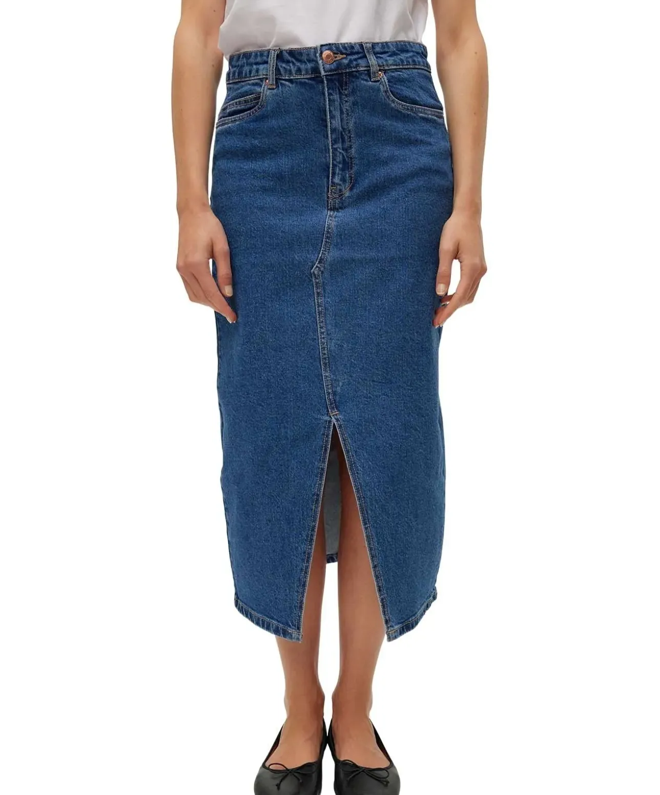 Vero Moda Jeansrock Veri aus Denim in Mittelblau