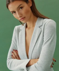 Vero Moda Jersey-Blazer Julia Blazer in Grey Melange