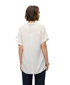 Vero Moda Kurzarmbluse Bumby in Weiß