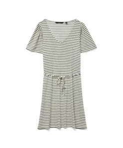 Vero Moda Kurzkleid Gina mit Halbarm und Streifenmuster