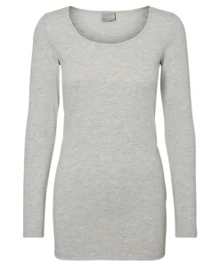 Vero Moda Langarmshirt Maxi My Soft in Grau