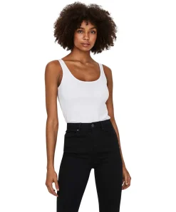 Vero Moda Langes Trägershirt Maxi in weiß