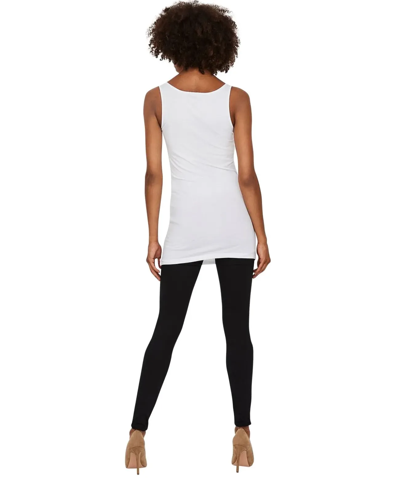 Vero Moda Langes Trägershirt Maxi in weiß
