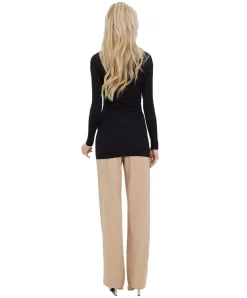 Vero Moda Longshirt Maxi Soft aus schwarzer Bio-Baumwolle