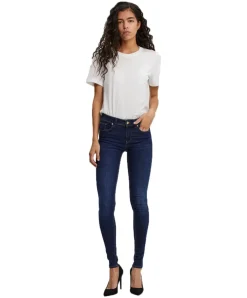 Vero Moda Lux Jeans Slim Fit in Dark Blue Färbung
