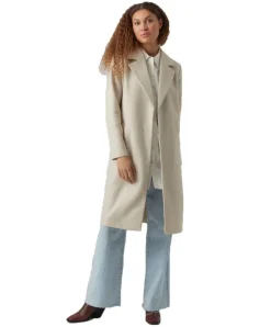 Vero Moda Mantel Fortuneaya mit Gürtel mit Reverskragen