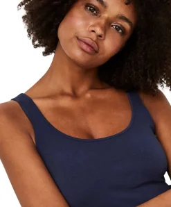 Vero Moda Maxi - Langes Trägershirt aus Jersey in Dunkelblau