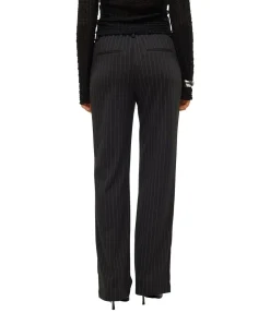 Vero Moda Maya Hose in Schwarz mit Nadelstreifen