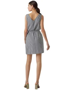 Vero Moda Minikleid Bumpy in weiß mit Streifen
