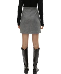 Vero Moda Minirock in Grau mit Seitentaschen
