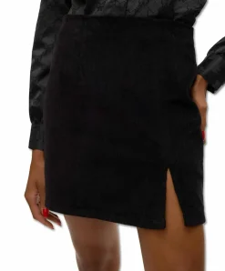 Vero Moda Minirock mit hoher Taille in Schwarz