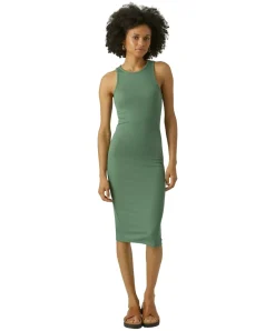 Vero Moda Neckholder Kleid Roma in grünem Myrtle