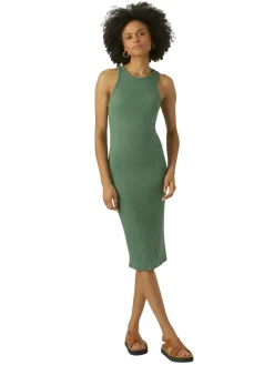 Vero Moda Neckholder Kleid Roma in grünem Myrtle