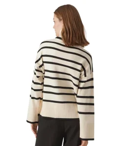 Vero Moda Pullover Saba mit Rollkragen im Streifenmuster