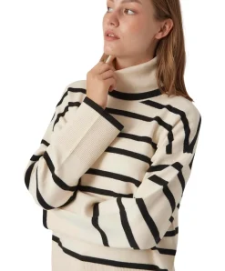 Vero Moda Pullover Saba mit Rollkragen im Streifenmuster