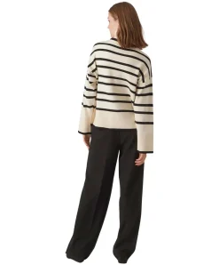 Vero Moda Pullover Saba mit Rollkragen im Streifenmuster
