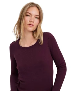 Vero Moda Rundhalspullover Care in Dunkelrot