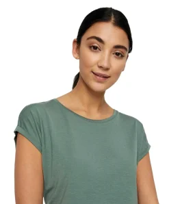 Vero Moda Rundhalsshirt AVA in grün mit Flügelärmeln