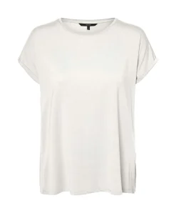 Vero Moda Rundhalsshirt AVA mit Kurzarm in weiß