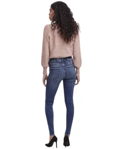Vero Moda Sophia Jeans mit hoher Taille in blauer Waschung