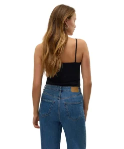 Vero Moda Spitzentop Lace in Schwarz