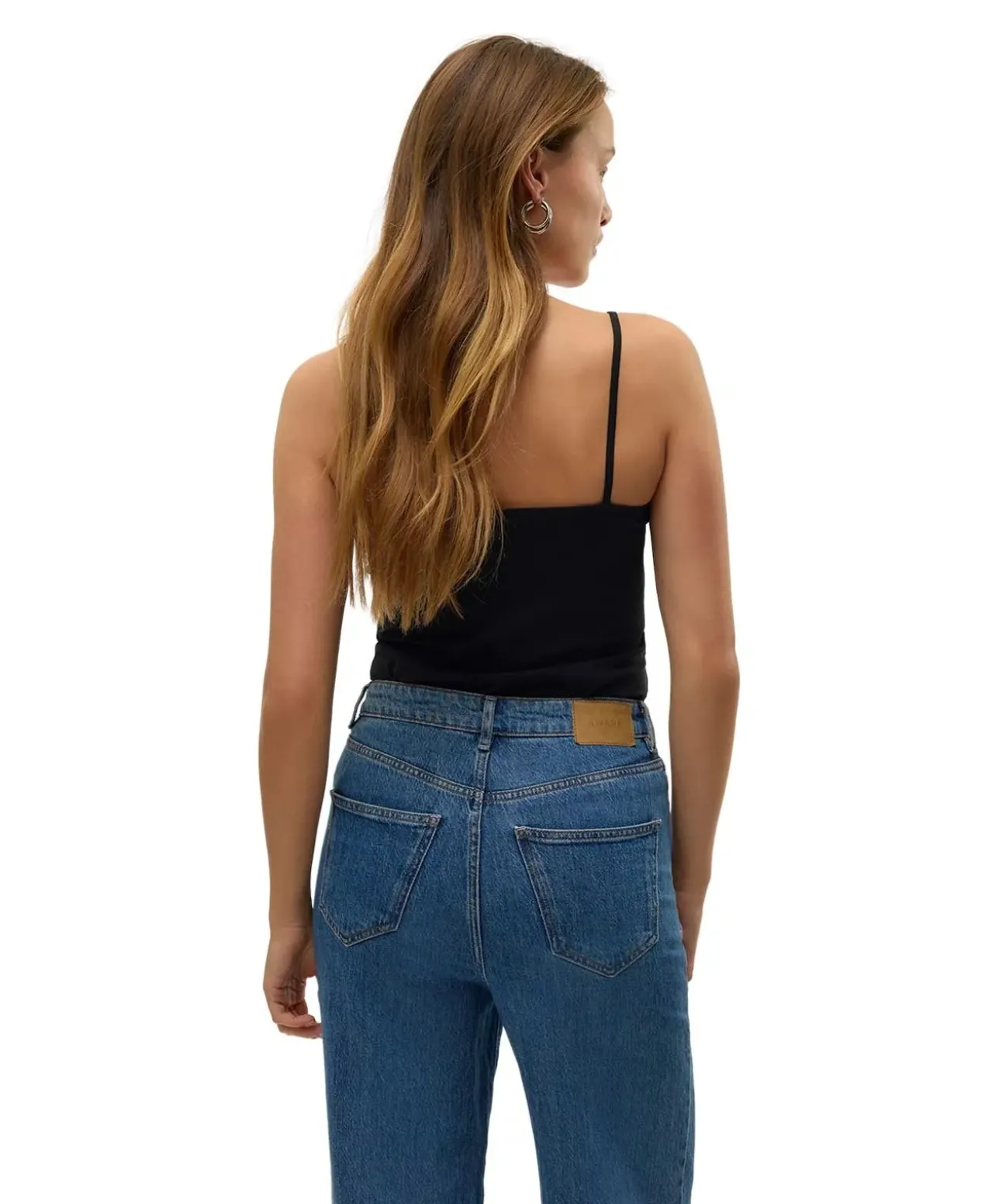 Vero Moda Spitzentop Lace in Schwarz