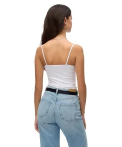 Vero Moda Spitzentop Lace in Weiß